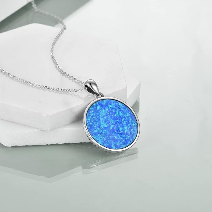 ONEFINITY Tree of Life Necklace for Women Sterling Silver Abalone Shell Crystal Tree of Life Pendant Necklace Family Tree Jewelry for Mom Daughter Sister Girls Christmas Gifts