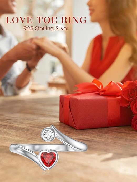 Midari Toe Rings for Women 925 Sterling Silver Hypoallergenic Adjustable Open Band Ring for Women Summer Beach Open Toe Jewelry Foot Jewelry