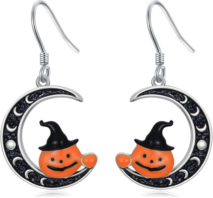 Animal/Leaf/Gothic Dangle Earrings 925 Sterling Silver Animal/Leaf/Gothic Dangle Drop Earrings Easter/Halloween/Christmas Jewelry Gifts for Women Her