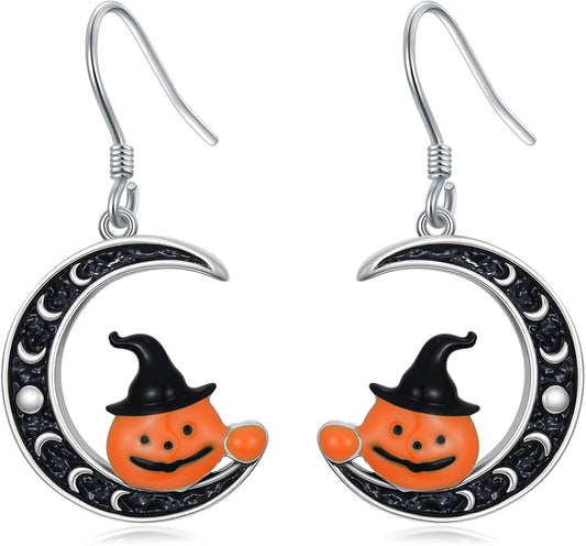 Animal/Leaf/Gothic Dangle Earrings 925 Sterling Silver Animal/Leaf/Gothic Dangle Drop Earrings Easter/Halloween/Christmas Jewelry Gifts for Women Her