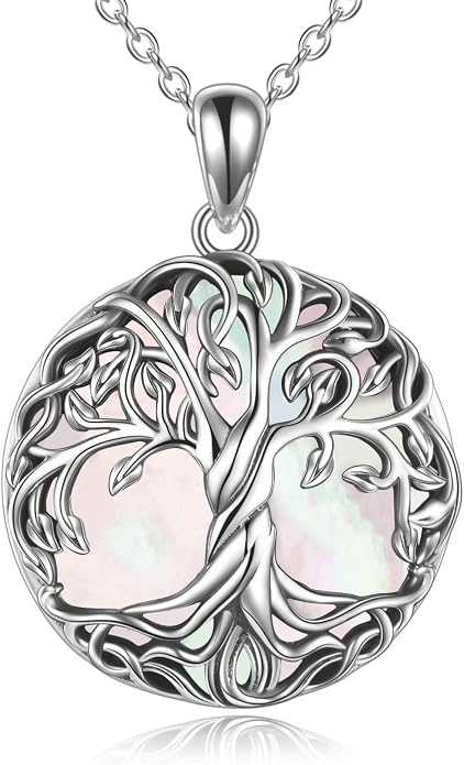 WINNICACA Tree of Life Gifts for Women 925 Sterling Silver Tree of Life Celtic Pendant Necklace Family Irish Jewelry Gifts for Women Wife Girlfriend Anniversary Birthday Gift