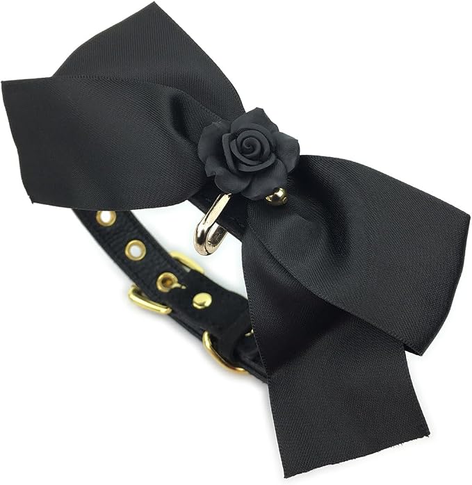 Destiny Love Handmade Rose Flower Choker Collar Necklace Velvet Necklace with Box for Women and Men