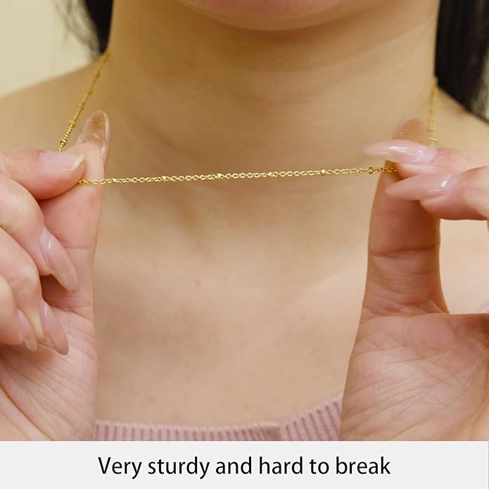 14K Gold Plated Paper Clip Chain Link Necklace Satellite Cross Key Starfish Turquoise Heart Necklace for Women