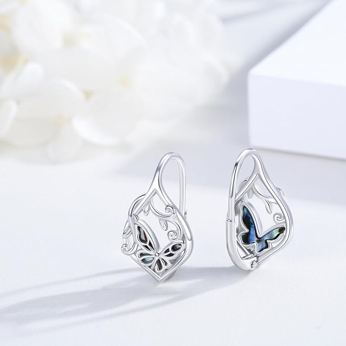Cute Animal Leverback Earring 925 Sterling Silver Summer Bohemia Beach Theme Earrings for Women