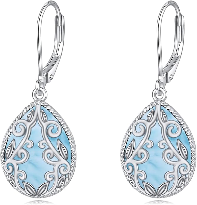 Teardrop Earrings Sterling Silver Filigree Irish Celtic Teardrop Drop Earrings Jewelry Gifts For Women