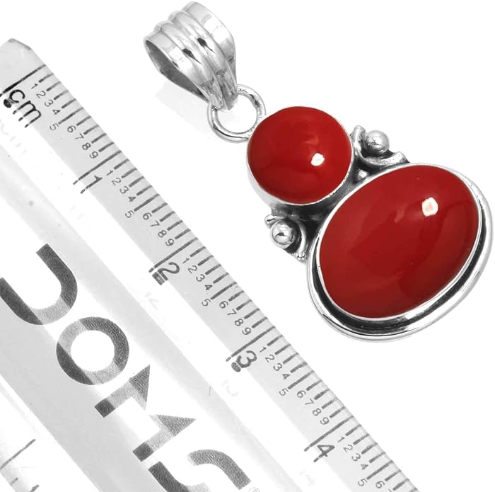 Handmade Genuine 925 Sterling Silver Pendant Necklace Natural Gemstone Crystal, Lapis, Onyx, Amber Oval Round Boho Jewelry For Women