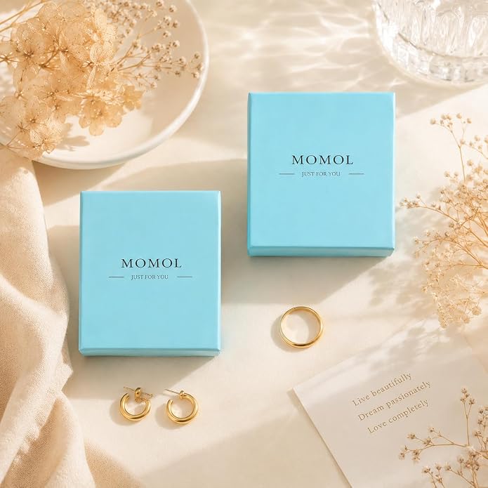 MOMOL 18K Gold Plated Stainless Steel Name Necklace Personalized Custom Name Necklace Customized Nameplate Necklace for women
