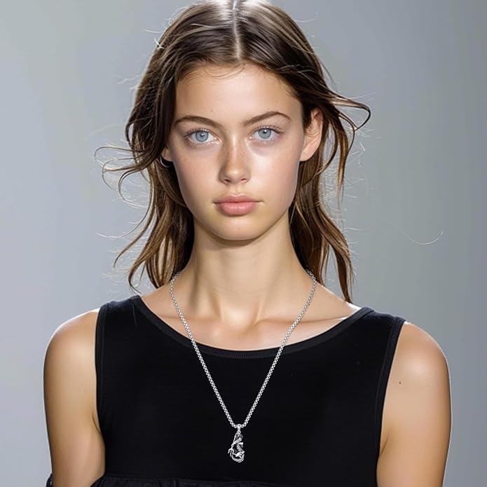 Witchy Jewelry for Women Men Nudo De Bruja Plata 925 Original Witches Knot Necklace Tetragrammaton Hecate Necklace Lilith Necklace Pentagram Necklace Cat Necklace Triple Moon Goddess Pendant Necklace