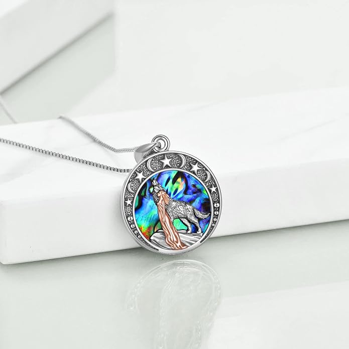 LUHE Animal Necklace Sterling Silver Cute Pendant Jewelry Gifts for Women and Teens