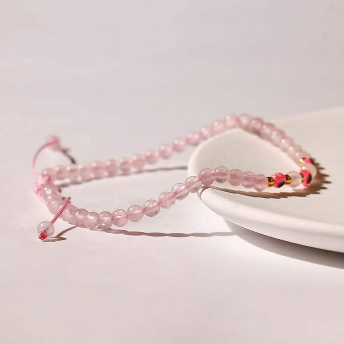 Evil Eye Ankle Bracelets for Women Beads Anklets Beach Accessiory Gemstone Healing Crystal Adjustable