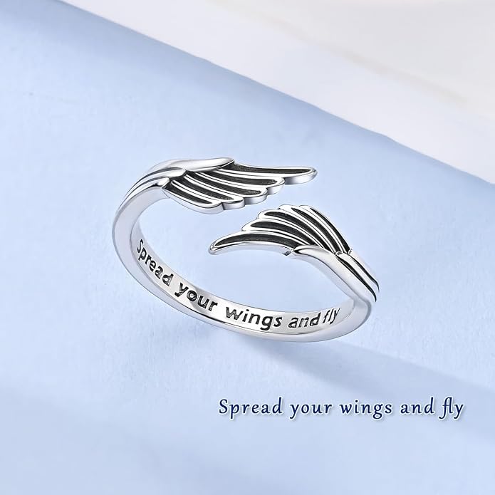 925 Sterling Silver Adjustable Open Rings for Women with Snake, Evil Eye or Bee Designs, Dainty Stackable Thumb Finger Rings, Gold Silver Ring Jewelry Gift for Mujer, Size 6-9