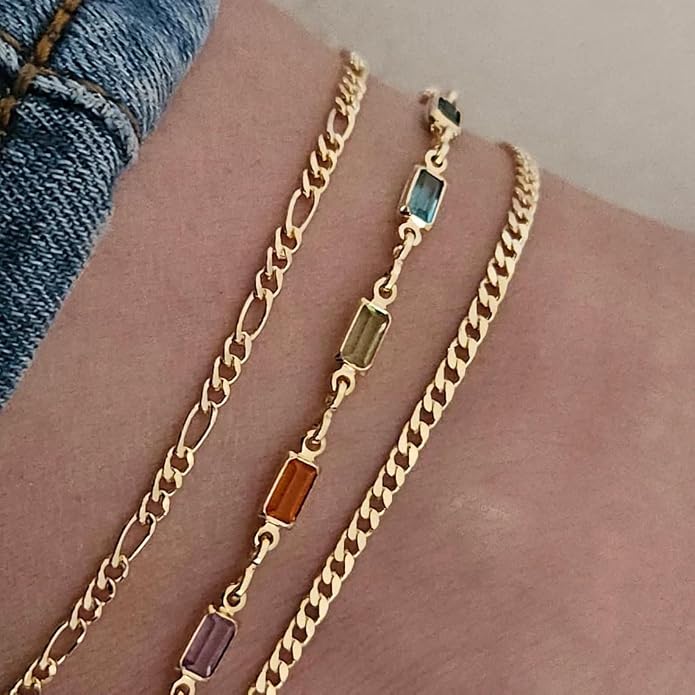 Rotnso Anklets for Women 14K Gold Silver Plated Ankle Bracelets Trendy Waterproof Boho Anklets Set Adjustable Dainty Cute Diamond Beaded Heart Non Tarnish Summer Beach Jewelry Gift