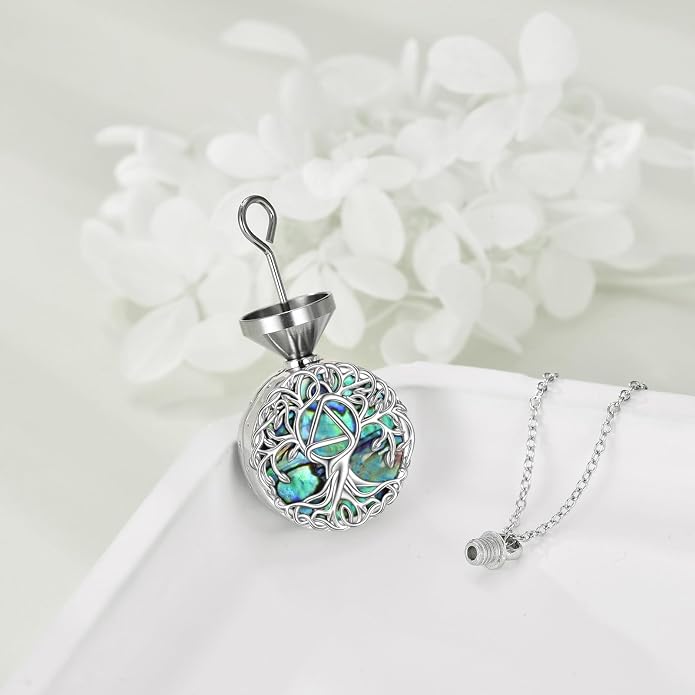 YFN Tree of Life Necklace Sterling Silver Celtic Knot Tree Pendant Jewelry Gifts for Women Men