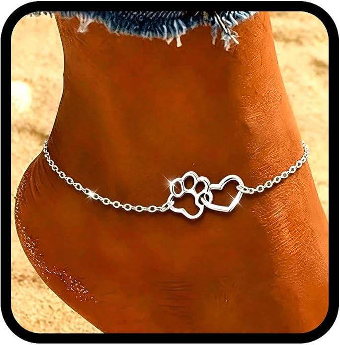 Yalice 925 Sterling Silver Ankle Bracelets for Women Dainty 14K Gold Plated Anklets Set Shiny Waterproof Ankle Chain Cross Beach Foot Jewelry Gifts