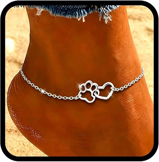 Yalice 925 Sterling Silver Ankle Bracelets for Women Dainty 14K Gold Plated Anklets Set Shiny Waterproof Ankle Chain Cross Beach Foot Jewelry Gifts