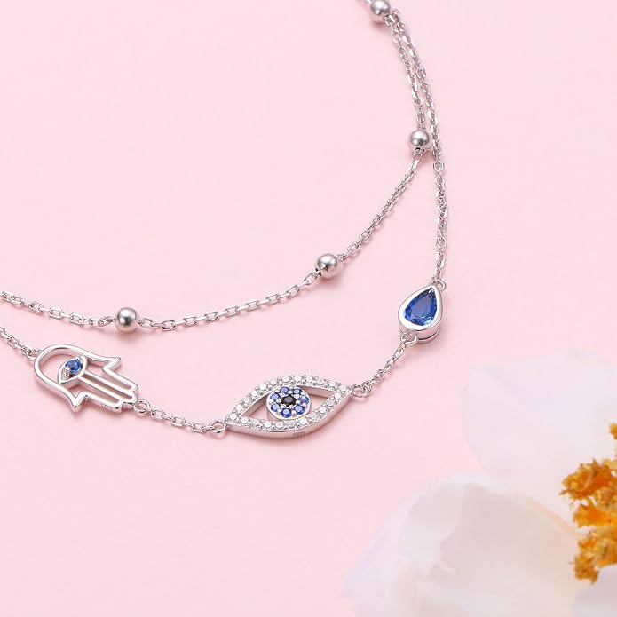 Yearace Anklet for Women S925 Sterling Silver Adjustable Foot Beaded Chain Lotus Flower Claddagh Dragonfly Witches Knot Ankle Bracelet Summer Beach Anklets Jewelry Gift