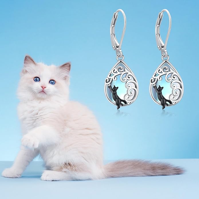 Aniu Tree of Life Earrings for Women Turquoise Malachite Teardrop Dangle Earrings for Women Sterling Silver Anniversary Birthday Drop Dangle Earrings Jewelry Gifts
