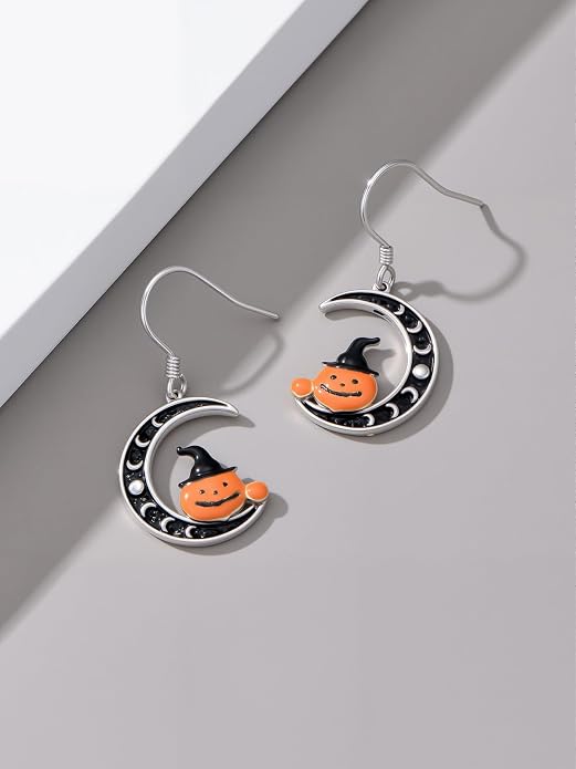 Animal/Leaf/Gothic Dangle Earrings 925 Sterling Silver Animal/Leaf/Gothic Dangle Drop Earrings Easter/Halloween/Christmas Jewelry Gifts for Women Her