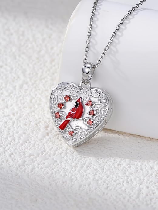 Dorunmo Personalized Locket Necklace 925 Sterling Silver that Holds Pictures Butterfly Birthstone Photo Heart Locket Custom Jewelry Congratulations New Beginnings New Job Gifts for Women