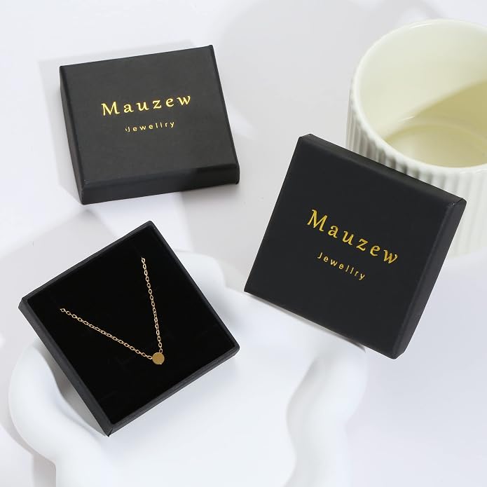 Gold Chain Necklace for Women Dainty Simple Satellite Beaded Twisted Chain Choker Necklace Everyday Jewelry Christmas Gifts