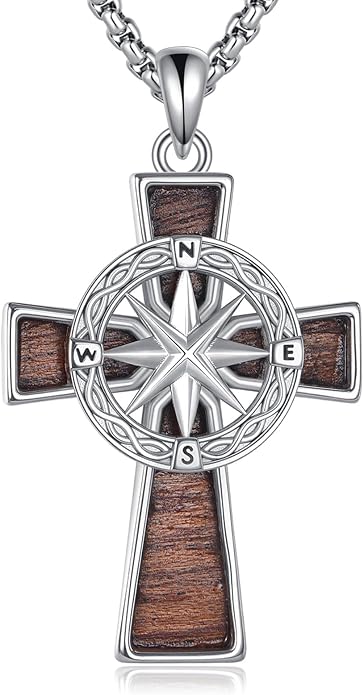 Cross Necklace 925 Sterling Silver Cross Faith Pendant Christian Jewelry Gifts for Women Men