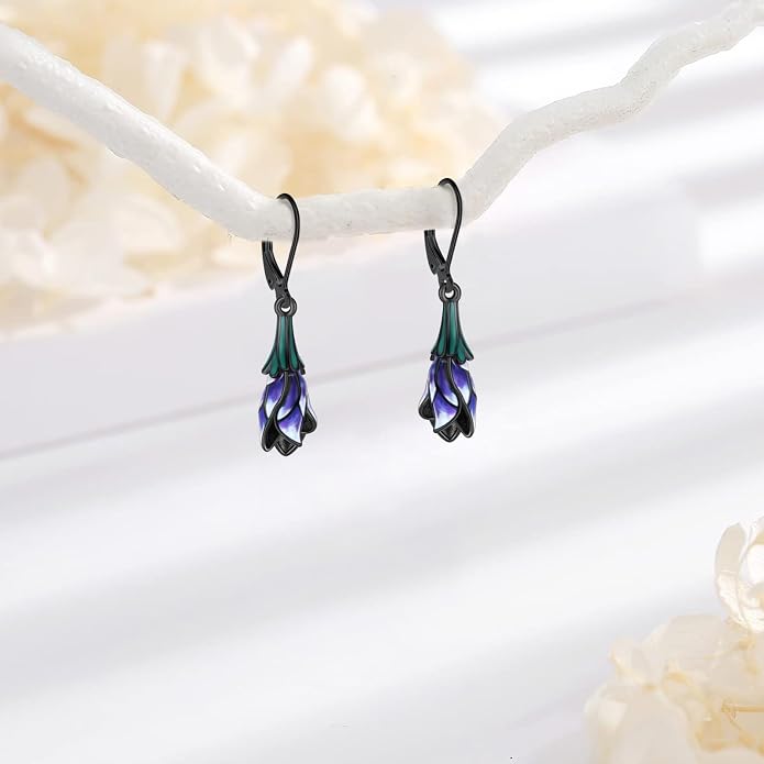 Tree of Life/Cat/Turtle/Butterfly/Flower/Celtic/Turquoise/Moonstone Dangle Earrings for Women Sterling Silver Cute Animals Drop Earrings Jewelry Gifts
