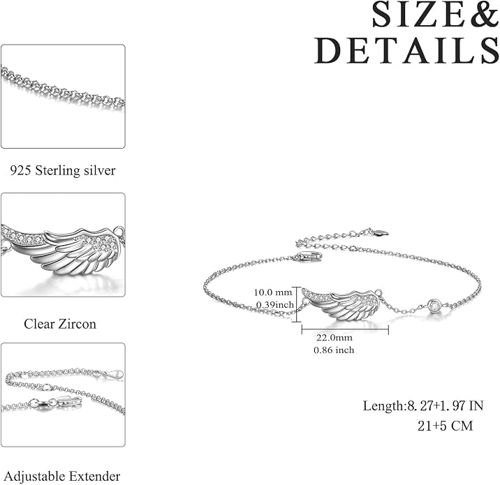 POPLYKE 925 Sterling Silver Infinity/Cross/Mermaid/Starfish/Pearl Anklet for Women Summer Jewelry