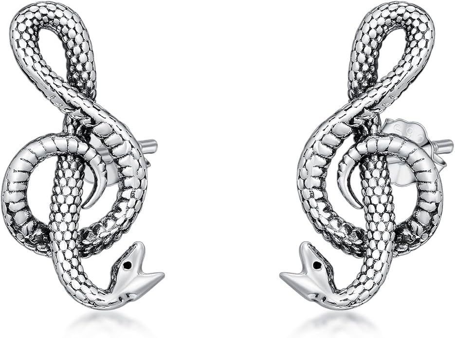 PROESS Sword/Lotus/Hummingbird/Squirrel/Cow Earrings Skull Stud Earrings 925 Sterling Silver Earrings Birthday Christmas Jewelry Gifts for Women Men