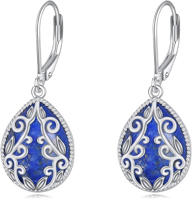 Teardrop Earrings Sterling Silver Filigree Irish Celtic Teardrop Drop Earrings Jewelry Gifts For Women