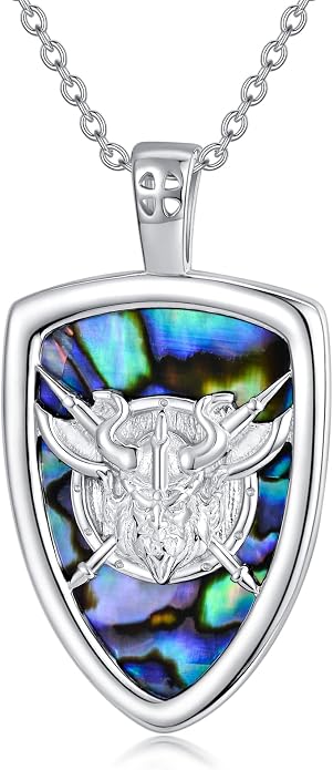 S925 Sterling Silver Poseidon Trident/Peace Sign/Coexist Peace Symbol/Pirate/Arrowhead/Flower of Life/Thor's Hammer Jewelry Necklace Gifts for Women Men