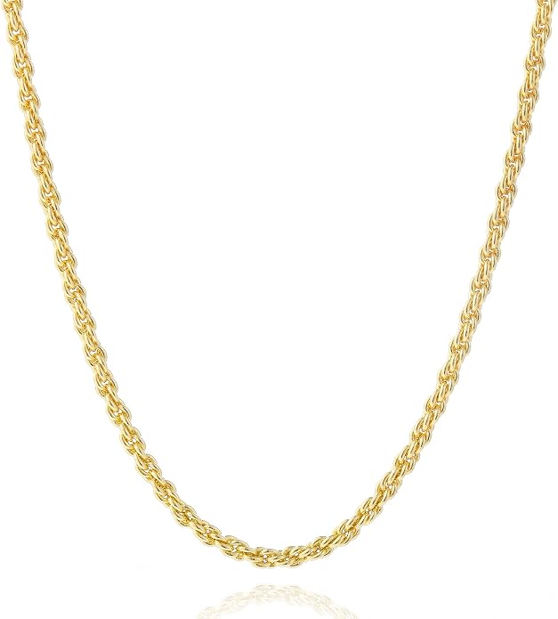 Natural Freshwater Baroque Pearl Necklace 14K Gold Plated Dainty Choker Necklace for Women Girls Snake Chain/Cuban Link/Paperclip/Ball Beaded Chain/Tennis Chain Fashion Jewelry for Gift