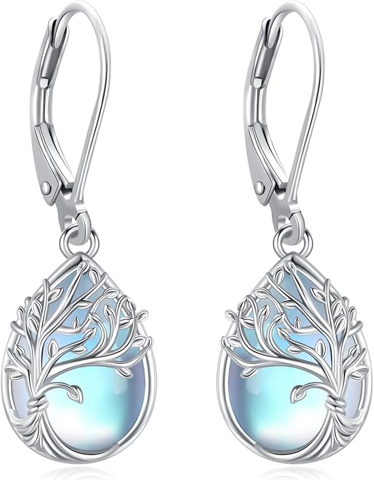 Tree of Life/Cat/Turtle/Butterfly/Flower/Celtic/Turquoise/Moonstone Dangle Earrings for Women Sterling Silver Cute Animals Drop Earrings Jewelry Gifts