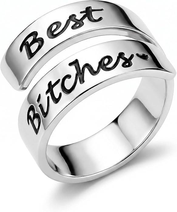 Inspirational Motivational Adjustable Ring Personalized Stainless Steel Spiral Wrap Twist Rings Encouragement Statement Graduation Jewelry Birthday Gifts for Women Teengirls.