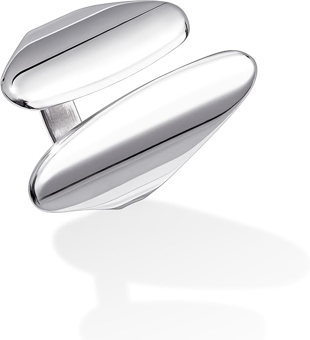 Gelbesty Waterproof Gold Statement Rings for Women, 14K Gold Plated Chunky Open Stackable Rings Non Tarnish Fashion Adjustable Stainless Steel Pinky Knuckle Signet Vintage Ring Jewelry Size 5-11