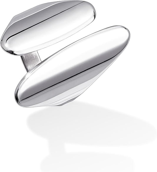 Gelbesty Waterproof Gold Statement Rings for Women, 14K Gold Plated Chunky Open Stackable Rings Non Tarnish Fashion Adjustable Stainless Steel Pinky Knuckle Signet Vintage Ring Jewelry Size 5-11