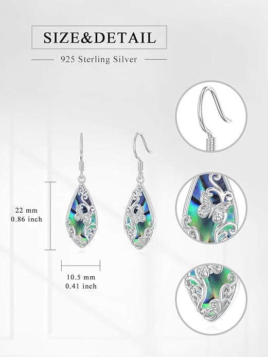 Seiyang Dangle Earrings 925 Sterling Silver Animal/American Flag/Turquoise Dangle Drop Earrings Jewelry Gifts for Women