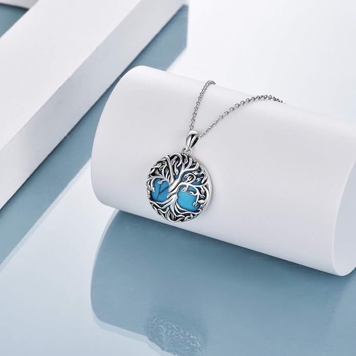 WINNICACA Tree of Life Gifts for Women 925 Sterling Silver Tree of Life Celtic Pendant Necklace Family Irish Jewelry Gifts for Women Wife Girlfriend Anniversary Birthday Gift