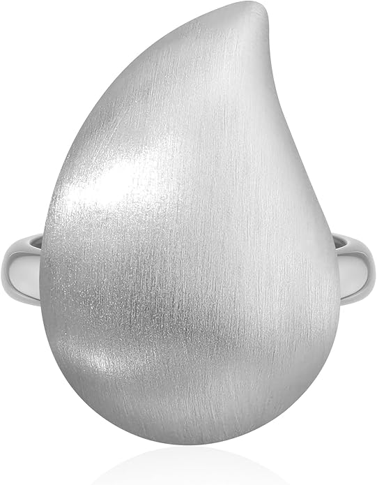 Mytys Statement Chunky Ring Square Gold Plated, Minimalist Modern Geometric Dome Fashion Rings for Women, Trendy Oversized Band Ring Jewelry Gift