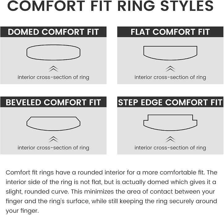 King Will Hammered 8mm Silver Tungsten Ring Hammer Men Wedding Band Comfort Fit