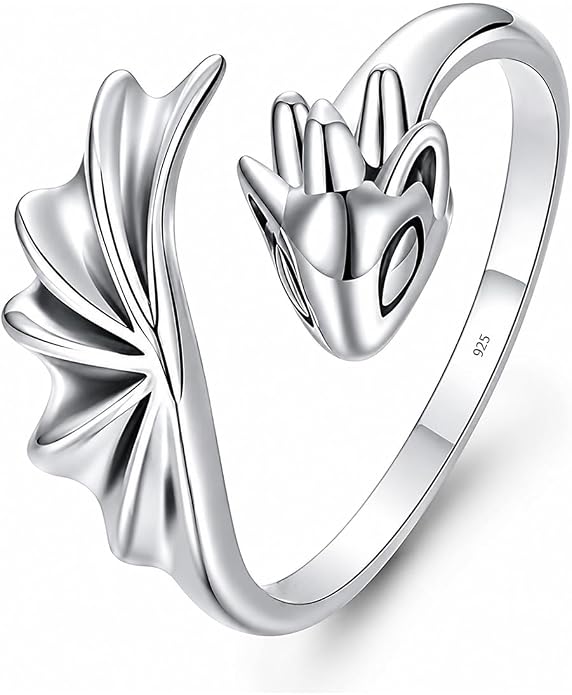 LeCalla 925 Sterling Silver Adjustable Rings for Women | Nature Inspired Leaf, Flower, Dragonfly & Criss Cross Open Rings | Minimalist Stackable Statement Finger Ring Jewelry Gifts for Women