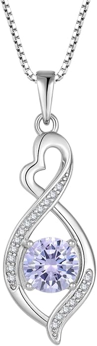 Infinity Necklace 925 Sterling Silver Necklace For Women Jewelry Valentines Day Christmas