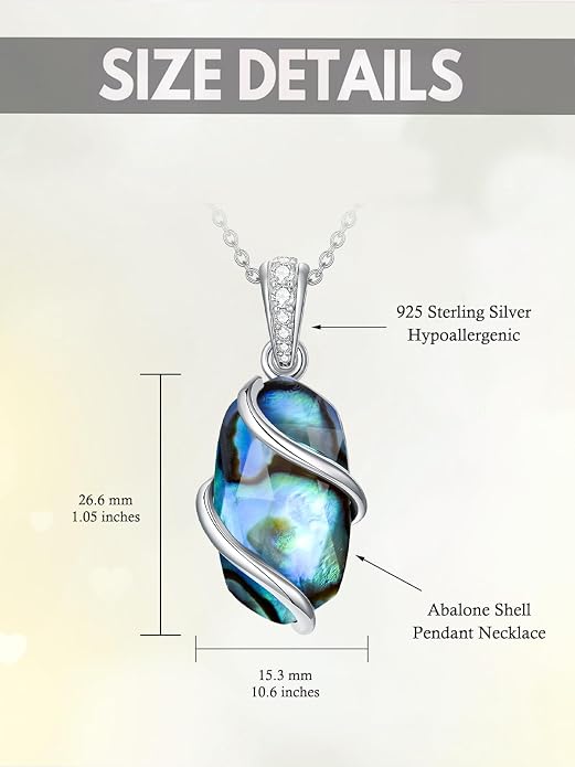HPQQ Necklace for Women 925 Sterling Silver Dainty Gemstone Pendant Fine Jewelry Birthday Mothers Day Gifts for Mom Wife Her