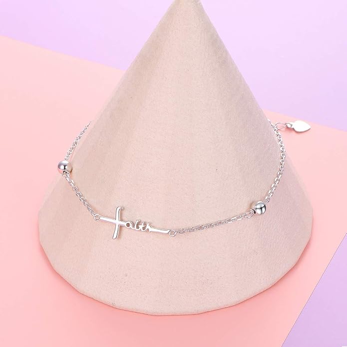 Yearace Anklet for Women S925 Sterling Silver Adjustable Foot Beaded Chain Lotus Flower Claddagh Dragonfly Witches Knot Ankle Bracelet Summer Beach Anklets Jewelry Gift