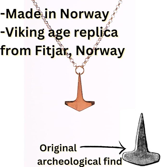 Made in Norway Thor's Hammer Necklace Fitjar Museum Replica Mjolnir