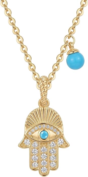 Fashion Dainty Necklace for Women - 14K Gold Plated Detachable Pendant with Cubic Zirconia Accent, Hypoallergenic Layering Jewelry for Women, Trendy Storm Charm Necklace for Daily Wear & Gifting