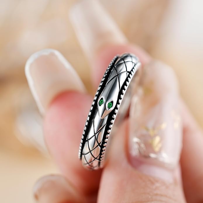 LYTTMAB S925 Sterling Silver Spinner Ring for Anxiety Women Men