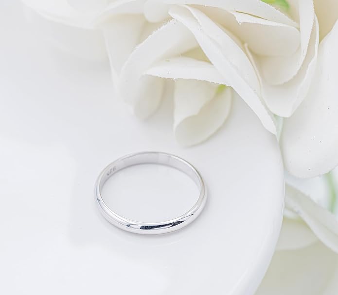 Precious Pieces 925 Sterling Silver or 14K Gold-Plated Baby Ring, Twisted or Plain 2mm Band for Babies, Toddlers, Kids or Women