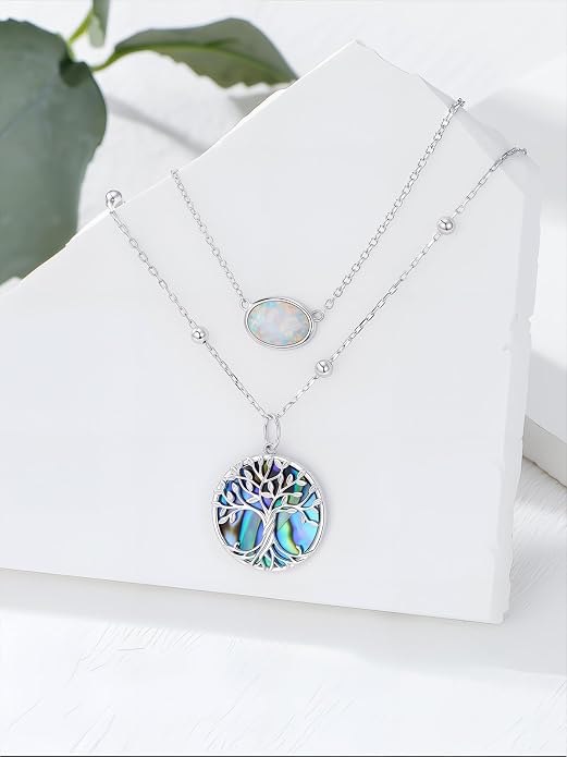 Midari Ocean Necklace 925 Sterling Silver Flamingo Mama Bear Dolphin Penguin Sea Turtle Axolotl Desert Cactus Nautical Rudder Tropical Palm Compass Wave Pendant Boho Jewelry Gifts for Women Men
