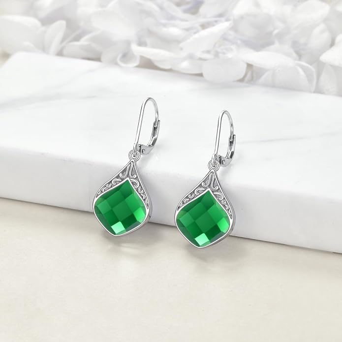 Teardrop Earrings Sterling Silver Filigree Irish Celtic Teardrop Drop Earrings Jewelry Gifts For Women