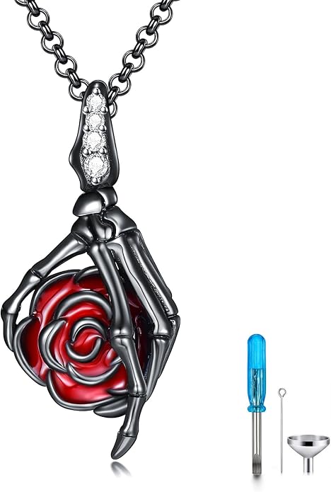 PELOVNY Urn Necklaces for Ashes of Loved Ones 925 Sterling Silver Personalized Heart Locket Urn Necklace Cremation Keepsake Memorial Jewelry Gifts for Women Men